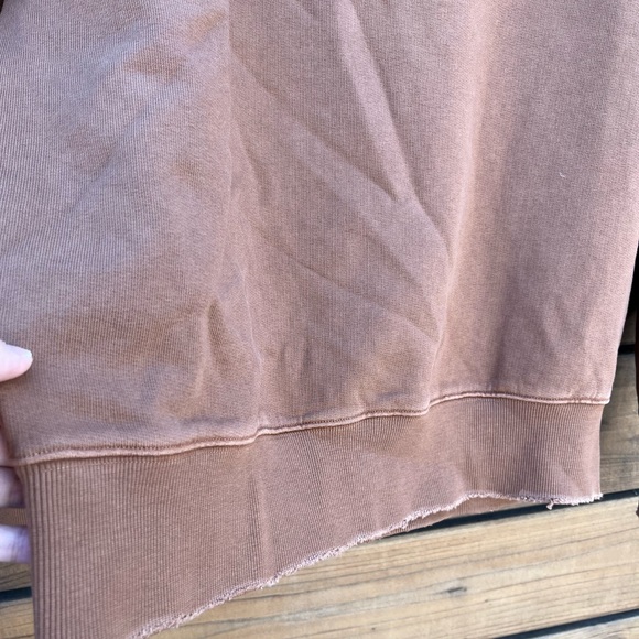 NWT Sandrine Rose x Free people Burnt Color sweatshirt, mid weight, Size Small - Picture 5 of 10